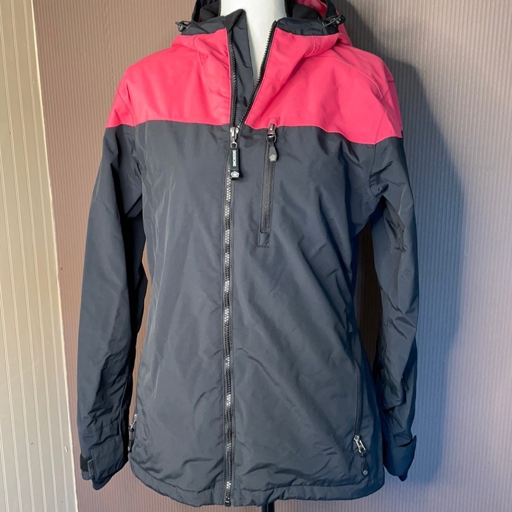 Sessions black and pink snowboard jacket size medium